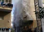  بالصور: عدة اصابات بحريق شقة سكنية شمال مدينة يافا 